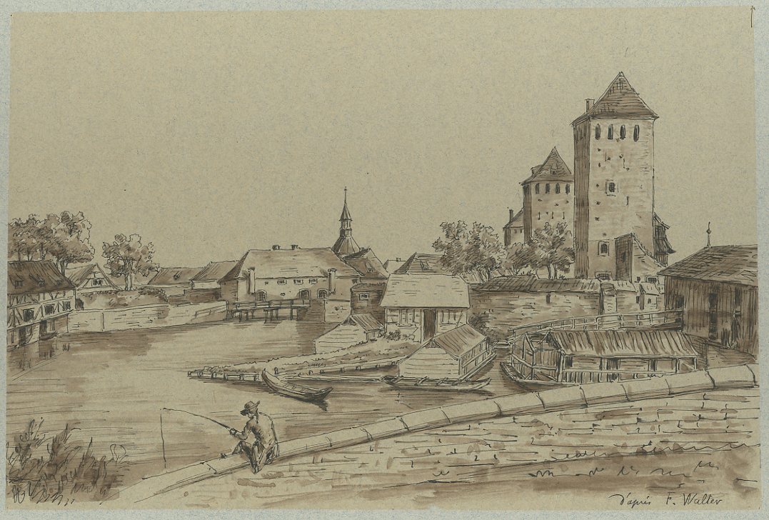 VUE DE STRASBOURG : LES PONTS COUVERTS_0